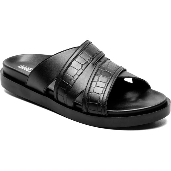 Stacy Adams Other - Stacy Adams Men’s Mondo Open Toe Slide Black 9M NEW NIB